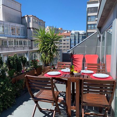 Penthouse With Terrace And Views Near Oza'S Beach Lägenhet A Coruña Exteriör bild